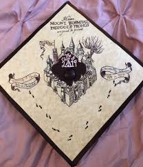 Marauders Map Graduation Cap Harry Potter Graduation Cap Harry Potter Graduation Graduation Cap Decoration