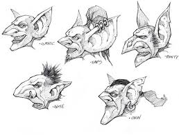 World Of Warcraft Cataclysm Art Pictures Goblin Heads Male Goblin Art Warcraft Art Concept Art Characters Boy illustration goblin art korean art grim reaper drawing illustrations fan art goblin cute chibi anime. goblin heads male goblin art