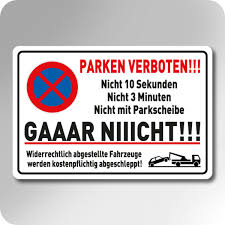 Contact parken verboten on messenger. Schild Parken Verboten 1 Schilder Strasse Und Haus
