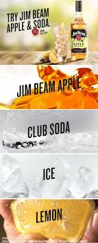 Garnish with lemon wedge and cherry. 8 Jim Beam Apple Ideas Jim Beam Bourbon Drinks Cocktail Drinks