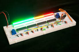 This is a simple led vu meter circuit based on the lm3914 ic. Dot Bar Display Driver Hookup Guide Learn Sparkfun Com