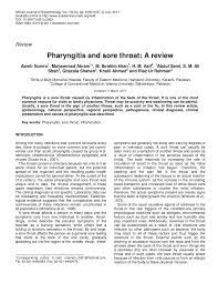 Jun 03, 2020 · emory department of gynob on instagram: Pdf Pharyngitis And Sore Throat A Review