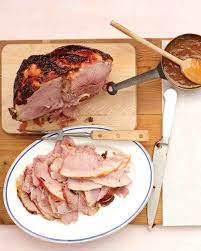 Glazed Ham With Apricot Mustard Sauce Recipe Martha Stewart Pork Recipes Recipes Food