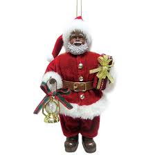 Most people have a christmas tree, a green fake one, and decorate it with baubles, tinsel and handmade decorations. Black Santa Decorations Novocom Top