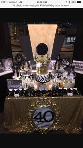 Black And White 40th Birthday Party Ideas Pin On Event Inspiration