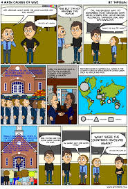 A Comic Strip Of The Four Main Causes Of Wwi Wwi Comics A Comics