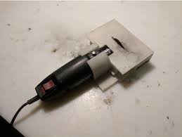 You Ve See Oikos S Table Saw For A Real Dremel Https Www Thingiverse Com Thing 670704 But Now Theres A Version For T In 2020 Dremel Table Saw Tool Table Table Saw