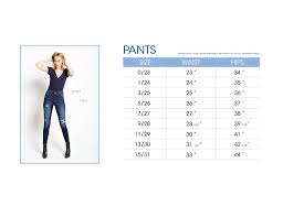 66 Symbolic Pants Sizing Chart Women