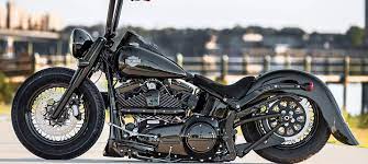 Birth Of A Black Chrome Softail Slim Cmp Turbo Meets 110 Inch Screamin Eagle Mill Http Hotbikeweb Softail Slim Harley Softail Deluxe Softail Slim Custom