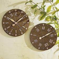 Hang it by your pool, patio, porch, deck, kitchen, or sunroom. Outdoor Clock And Thermometer Set Ideas On Foter