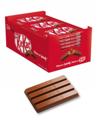 Kit Kat 4 Finger Milk Chocolate Bar 24 x 41.5g, Full Box, Packaging May Vary | eBay UK