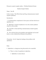 Wanting to write a persuasive speech tells me that it's much more than just 'sharing information'. Persuasive Speech Outline Canada Type