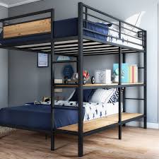 Better Homes Gardens Austen Full Over Twin Bunk Bed With Open Bookshelves Walmart Com Twin Bunk Beds Bunk Bed Rooms Bunk Beds