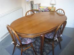 Free delivery and returns on ebay plus items for plus members. Set Of Ercol Chairs And Oval Solid Wood Dining Table For Sale In Golborne Warrington Preloved
