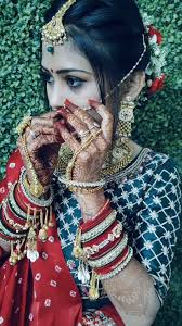 Our beautiful bride….jwellery, makeup and hair styling, nails, mehendi.  Bride decked up by Kinjal beauty parlour…., #makeup #beauty #makeupartist  #kinjalbeautyparlour #morbi #mua #photography #like ...