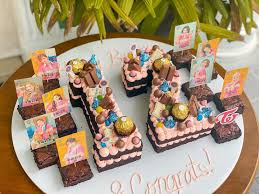 Mix, roll and bake the chocolate wafer number shapes. Bakes Slices Twice Themed Number Cake With Chocolate Toppings Bakesnslices Facebook