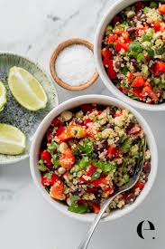 Quinoa is relatively low in calories. Superfood Black Bean Quinoa Salad Recipe Elizabeth Rider