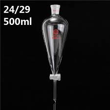 500ml 24 29 De Vidrio Piriforme Embudo Separador Ptfe Tubo De Tapon De Cristal Glass Stopper Glass Bottle