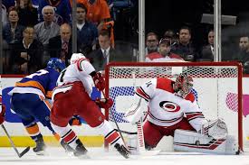 34, which was on his back with the carolina. Carolina Hurricanes Facing Goalie Questions