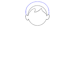 Draw lines for eye lashes. How To Draw A Cartoon Girl In A Few Easy Steps Easy Drawing Guides
