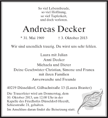 Decker wuchs in lichtentanne auf. Alle Traueranzeigen Fur Andreas Decker Trauer Rp Online De