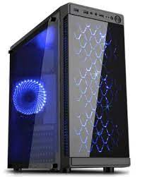 Atx Mid Tower Computer Gaming Pc Case W Glass Window 4 Fan Ports Usb 3 0 Gaming Computer Computer Tower Gaming Computer Setup