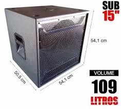 Caixa Gabinete Acustico Vazio Para Woofer 15 Subwoofer Box Design Speaker Box Design Box Design