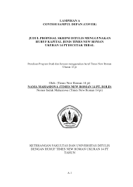 Contoh proposal penelitian sosialdeskripsi lengkap. Contoh Kesimpulan Proposal Penelitian Judul Skripsi Pai Cute766