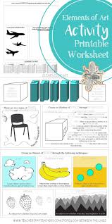 This Printable Worksheet Covers The Element Of Art Space There Is Information On The Front Abou Elements Of Art Space Elements Of Art Art Integration Lessons