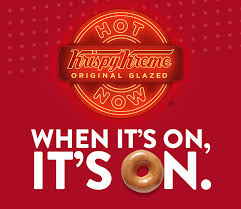 The part that reads krispy kreme was custom drawn but the font lobster looks very similar to it. Krispy Kreme Doughnuts Coffee Drinks