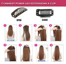 L'extension à clip faite en cheveux naturels caucasiens, autrement dit les extensions de cheveux russes à clipper, sont faites pour les femmes ayant un souci de perfection et qu'ils ne veulent pas s'embêter avec une pose d'extension permanente comme les extensions adhésives ou la pose à. Kit Extension Cheveux A Clips Remy Hair 100 Naturels 46 60cm Couleurs Aux Choix Eur 1 10 Picclick Fr