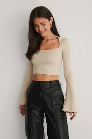 100% cotton ladies crop jersey tank top. Tops Women S Ladies Tops Online Na Kd Com