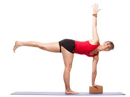 The pose can be supported by sitting on a cushion. Yoga Poses Half Moon Pose Ardha Chandrasana