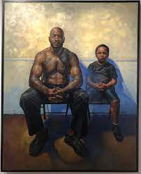 Maybe you would like to learn more about one of these? Peter Lupkin Father And Son Original Oil Painting Two Seated Figures Against A Yellow Wall For Sale At 1stdibs