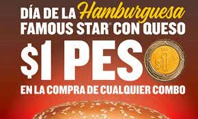 La promoción será vañida en sucursales participantes (deberás solicitar la promoción directamente en la tienda). Carl S Jr Festeja El Proximo Martes 28 El Dia De La Hamburguesa 2019 Con Hamburguesas A 1 Peso Veraz Informa