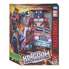 Transformers War For Cybertron Kingdom Leader Class Optimus Prime Trailer