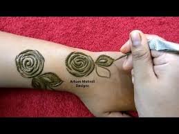 Latest Easy Stylish Mehndi Design For Hand Rose Mehndi Arham Mehndi Designs Youtube Rose Mehndi Designs Basic Mehndi Designs Engagement Mehndi Designs