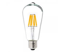 St18 Led Filament Bulb 60 Watt Equivalent Led Vintage Light Bulb Dimmable 700 Lumens Super Bright Leds