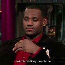 Lebron James Running Down