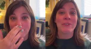 Woman cries because she says she got fired from her non-profit after a DOGE  cut to their funding. **Woman:** "Are we great yet? I am one of the newer  victims of the