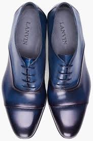 Lanvin Blue Navy Toesade Dress Shoes For Men Navy Dress Shoes Dress Shoes Men Dress Shoes