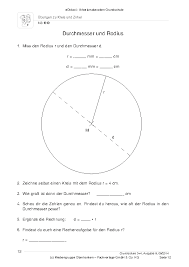 Neben dem radius gibt es noch den durchmesser. Ubungen Zu Kreis Und Zirkel Unterrichtsmaterial Im Fach Mathematik Zirkel Mathe Mathe Unterrichten