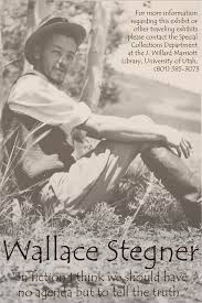 Published by a fawcett crest book january 1972, 1972. Wallace Stegner Exhibit Marriott Library