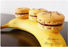 Macarons Banana Split Chefnini Recette Macaron Recette Macaron Banana Split