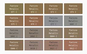 Pantone Metallic In 2019 Pantone Pantone Color Metallic