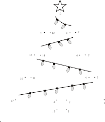 Christmas Tree Dot To Dot 1 19 Christian Christmas Printables Christmas Worksheets Christmas Kindergarten