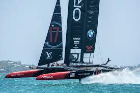 Footage of emirates team new zealand capsizing during an america's cup practice race against ineos team uk on auckland's waitematā harbour this afternoon has been released. Parker Aerospace Powers Oracle Team Usa In The 35th America S Cup