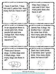 First graders can practice decoding addition word problems into algebraic equations with this free printable worksheet. Pet Theme Word Problems 3 Digit Addition First Grade Word Problems Math Word Problems Math Words