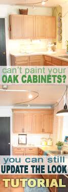 Update Builder Grade Cabinets Fast Without Painting Redo Cabinets Update Cabinets Oak Kitchen Cabinets