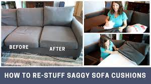 Great prices on flat couch cushions & more. How To Re Stuff Sofa Cushions Youtube